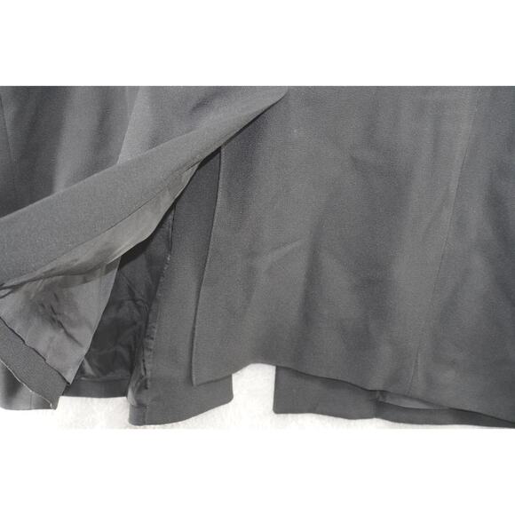 Jones New York Black Structured Blazer Size 12 Gold Button Career Jacket - Picture 10 of 11